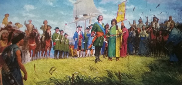 рассказ о встрече Петра I с калмыцким ханом Аюкой.