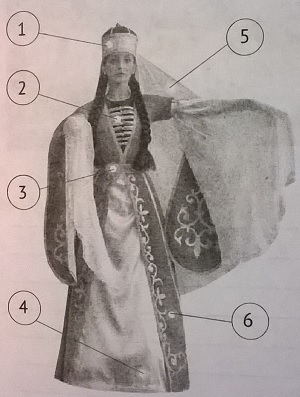 описание женского адыгского костюма